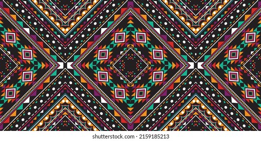 seamless ethnic pattern design.Geometric ethnic oriental ikat pattern traditional Design.ethnic oriental pattern,fabric,embroidery.Mexican pattern.merican pattern.latin african.indian fabric.Mexican