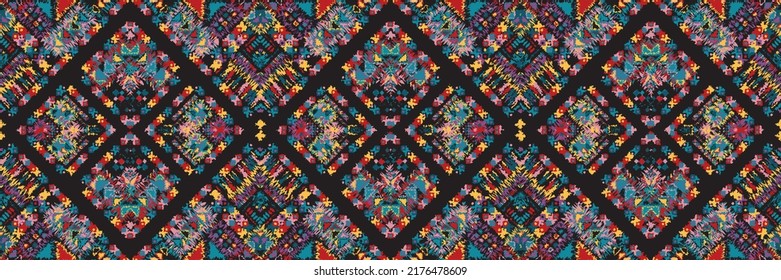 seamless ethnic pattern design.Geometric ethnic oriental ikat pattern traditional Design.ethnic oriental pattern,fabric,embroidery.Mexican pattern.merican pattern.latin african.indian fabric.Mexican