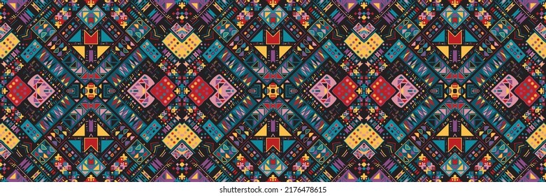 diseño de patrones étnicos sin fisuras.Patrón geométrico étnico oriental ikat tradicional Diseño.patrón étnico oriental,tejido,bordado.Patrón mexicano.patrón americano.tejido africano.indio.mexicano.méxico