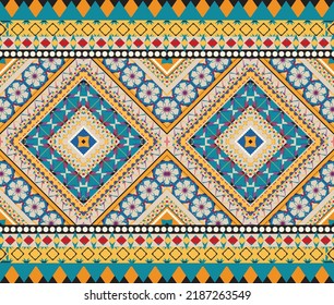 seamless ethnic pattern design.Geometric ethnic oriental ikat pattern traditional Design.ethnic oriental pattern,fabric,embroidery.Mexican pattern.merican pattern.latin african.indian fabric.Mexican