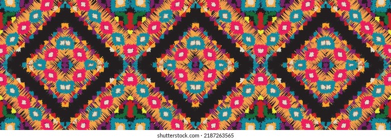 seamless ethnic pattern design.Geometric ethnic oriental ikat pattern traditional Design.ethnic oriental pattern,fabric,embroidery.Mexican pattern.merican pattern.latin african.indian fabric.Mexican