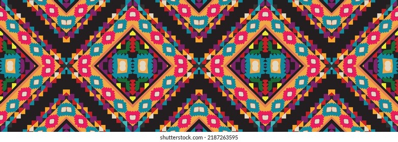 seamless ethnic pattern design.Geometric ethnic oriental ikat pattern traditional Design.ethnic oriental pattern,fabric,embroidery.Mexican pattern.merican pattern.latin african.indian fabric.Mexican