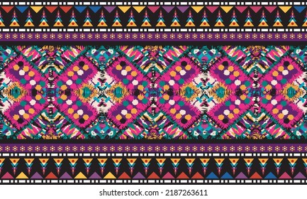 seamless ethnic pattern design.Geometric ethnic oriental ikat pattern traditional Design.ethnic oriental pattern,fabric,embroidery.Mexican pattern.merican pattern.latin african.indian fabric.Mexican