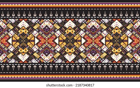 seamless ethnic pattern design.Geometric ethnic oriental ikat pattern traditional Design.ethnic oriental pattern,fabric,embroidery.Mexican pattern.merican pattern.latin african.indian fabric.Mexican