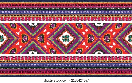 seamless ethnic pattern design.Geometric ethnic oriental ikat pattern traditional Design.ethnic oriental pattern,fabric,embroidery.Mexican pattern.merican pattern.latin african.indian fabric.Mexican