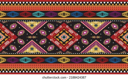 seamless ethnic pattern design.Geometric ethnic oriental ikat pattern traditional Design.ethnic oriental pattern,fabric,embroidery.Mexican pattern.merican pattern.latin african.indian fabric.Mexican