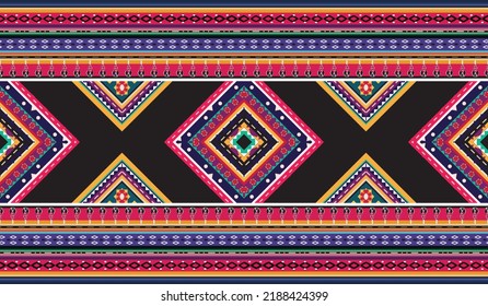 seamless ethnic pattern design.Geometric ethnic oriental ikat pattern traditional Design.ethnic oriental pattern,fabric,embroidery.Mexican pattern.merican pattern.latin african.indian fabric.Mexican