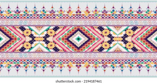 seamless ethnic pattern design.Geometric ethnic oriental ikat pattern traditional Design.ethnic oriental pattern,fabric,embroidery.Mexican pattern.merican pattern.latin african.indian fabric.Mexican