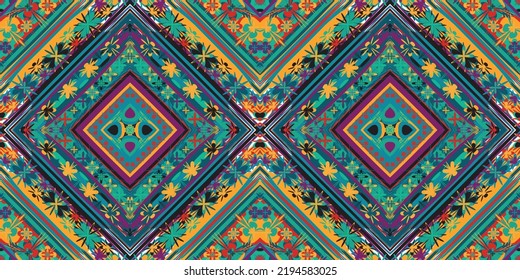 seamless ethnic pattern design.Geometric ethnic oriental ikat pattern traditional Design.ethnic oriental pattern,fabric,embroidery.Mexican pattern.merican pattern.latin african.indian fabric.Mexican