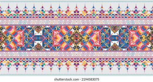 seamless ethnic pattern design.Geometric ethnic oriental ikat pattern traditional Design.ethnic oriental pattern,fabric,embroidery.Mexican pattern.merican pattern.latin african.indian fabric.Mexican