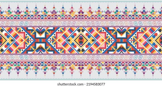 seamless ethnic pattern design.Geometric ethnic oriental ikat pattern traditional Design.ethnic oriental pattern,fabric,embroidery.Mexican pattern.merican pattern.latin african.indian fabric.Mexican