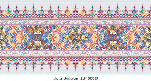 seamless ethnic pattern design.Geometric ethnic oriental ikat pattern traditional Design.ethnic oriental pattern,fabric,embroidery.Mexican pattern.merican pattern.latin african.indian fabric.Mexican