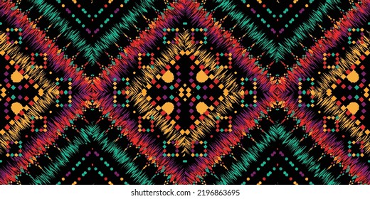 seamless ethnic pattern design.Geometric ethnic oriental ikat pattern traditional Design.ethnic oriental pattern,fabric,embroidery.Mexican pattern.merican pattern.latin african.indian fabric.Mexican