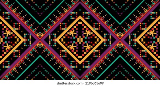 diseño de patrones étnicos sin fisuras.Patrón geométrico étnico oriental ikat tradicional Diseño.patrón étnico oriental,tejido,bordado.Patrón mexicano.patrón americano.tejido africano.indio.mexicano.méxico