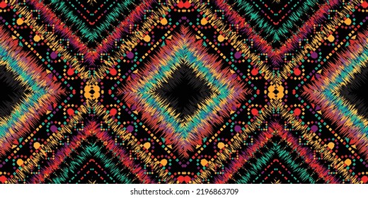 seamless ethnic pattern design.Geometric ethnic oriental ikat pattern traditional Design.ethnic oriental pattern,fabric,embroidery.Mexican pattern.merican pattern.latin african.indian fabric.Mexican