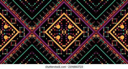 seamless ethnic pattern design.Geometric ethnic oriental ikat pattern traditional Design.ethnic oriental pattern,fabric,embroidery.Mexican pattern.merican pattern.latin african.indian fabric.Mexican