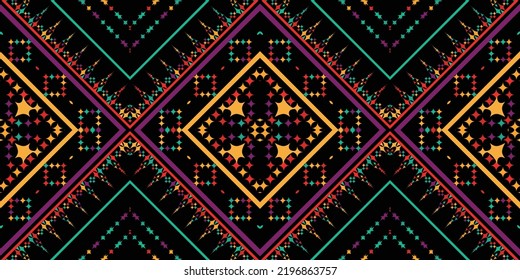 seamless ethnic pattern design.Geometric ethnic oriental ikat pattern traditional Design.ethnic oriental pattern,fabric,embroidery.Mexican pattern.merican pattern.latin african.indian fabric.Mexican