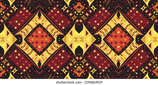 seamless ethnic pattern design.Geometric ethnic oriental ikat pattern traditional Design.Geometric ethnic oriental pattern traditional Design for background,carpet,clothing,wrapping,fabric,embroidery