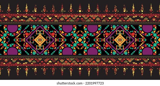 diseño de patrones étnicos sin fisuras.Patrón geométrico étnico oriental ikat tradicional Diseño.patrón étnico oriental,tejido,bordado.Patrón mexicano.patrón americano.tejido africano.indio.mexicano.méxico