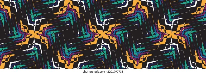 seamless ethnic pattern design.Geometric ethnic oriental ikat pattern traditional Design.ethnic oriental pattern,fabric,embroidery.Mexican pattern.merican pattern.latin african.indian fabric.Mexican