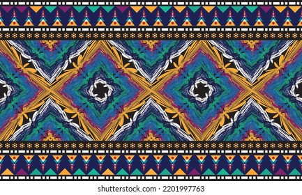 seamless ethnic pattern design.Geometric ethnic oriental ikat pattern traditional Design.ethnic oriental pattern,fabric,embroidery.Mexican pattern.merican pattern.latin african.indian fabric.Mexican