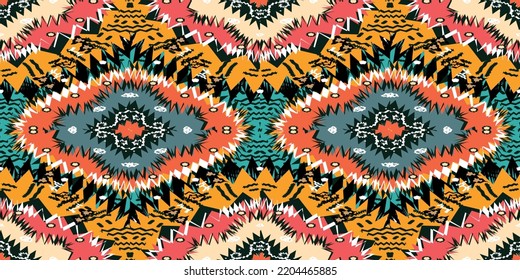 seamless ethnic pattern design.Geometric ethnic oriental ikat pattern traditional Design.Geometric ethnic oriental pattern traditional Design for background,carpet,clothing,wrapping,fabric,embroidery