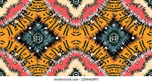 seamless ethnic pattern design.Geometric ethnic oriental ikat pattern traditional Design.Geometric ethnic oriental pattern traditional Design for background,carpet,clothing,wrapping,fabric,embroidery