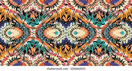 seamless ethnic pattern design.Geometric ethnic oriental ikat pattern traditional Design.Geometric ethnic oriental pattern traditional Design for background,carpet,clothing,wrapping,fabric,embroidery