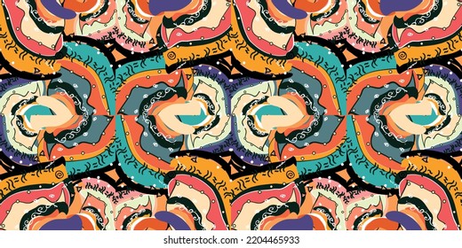 seamless ethnic pattern design.Geometric ethnic oriental ikat pattern traditional Design.Geometric ethnic oriental pattern traditional Design for background,carpet,clothing,wrapping,fabric,embroidery