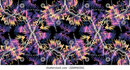 seamless ethnic pattern design.Geometric ethnic oriental ikat pattern traditional Design.Geometric ethnic oriental pattern traditional Design for background,carpet,clothing,wrapping,fabric,embroidery