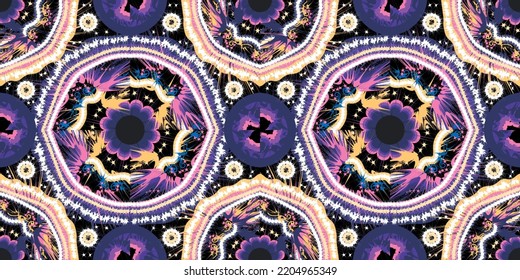 seamless ethnic pattern design.Geometric ethnic oriental ikat pattern traditional Design.Geometric ethnic oriental pattern traditional Design for background,carpet,clothing,wrapping,fabric,embroidery