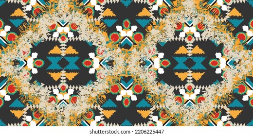 seamless ethnic pattern design.Geometric ethnic oriental ikat pattern traditional Design.ethnic oriental pattern,fabric,embroidery.Mexican pattern.merican pattern.latin african.indian fabric.Mexican