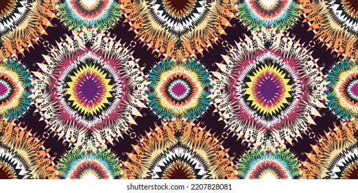 seamless ethnic pattern design.Geometric ethnic oriental ikat pattern traditional Design.Geometric ethnic oriental pattern traditional Design for background,carpet,clothing,wrapping,fabric,embroidery