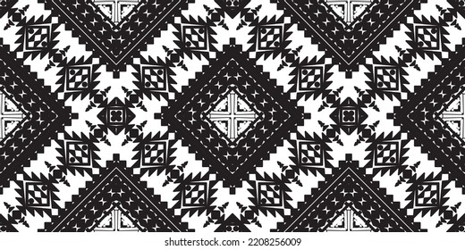 seamless ethnic pattern design.Geometric ethnic oriental ikat pattern traditional Design.Geometric ethnic oriental pattern traditional Design for background,carpet,clothing,wrapping,fabric,embroidery