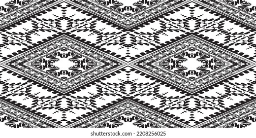 seamless ethnic pattern design.Geometric ethnic oriental ikat pattern traditional Design.Geometric ethnic oriental pattern traditional Design for background,carpet,clothing,wrapping,fabric,embroidery