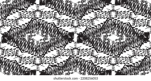 seamless ethnic pattern design.Geometric ethnic oriental ikat pattern traditional Design.Geometric ethnic oriental pattern traditional Design for background,carpet,clothing,wrapping,fabric,embroidery