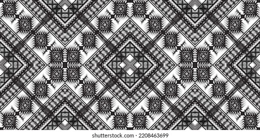 seamless ethnic pattern design.Geometric ethnic oriental ikat pattern traditional Design.Geometric ethnic oriental pattern traditional Design for background,carpet,clothing,wrapping,fabric,embroidery