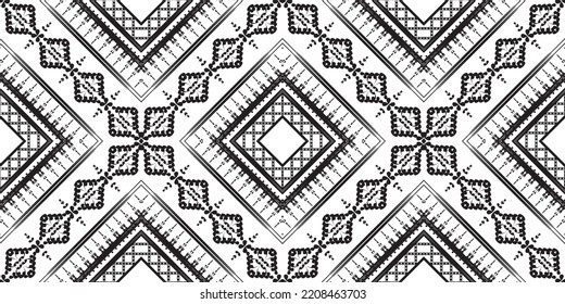 seamless ethnic pattern design.Geometric ethnic oriental ikat pattern traditional Design.Geometric ethnic oriental pattern traditional Design for background,carpet,clothing,wrapping,fabric,embroidery