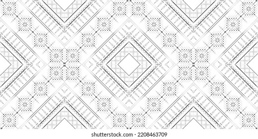 seamless ethnic pattern design.Geometric ethnic oriental ikat pattern traditional Design.Geometric ethnic oriental pattern traditional Design for background,carpet,clothing,wrapping,fabric,embroidery