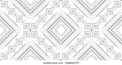 seamless ethnic pattern design.Geometric ethnic oriental ikat pattern traditional Design.Geometric ethnic oriental pattern traditional Design for background,carpet,clothing,wrapping,fabric,embroidery