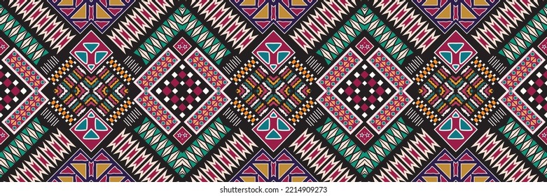 seamless ethnic pattern design.Geometric ethnic oriental ikat pattern traditional Design.ethnic oriental pattern,fabric,embroidery.Mexican pattern.merican pattern.latin african.indian fabric.Mexican