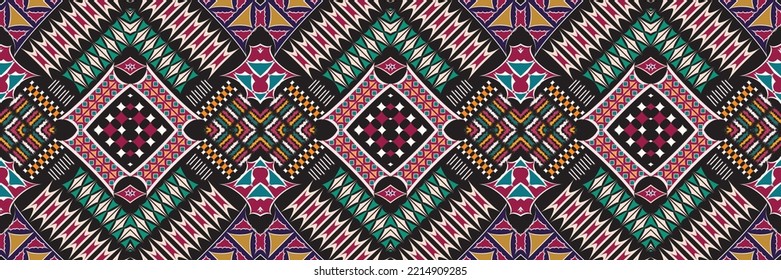 seamless ethnic pattern design.Geometric ethnic oriental ikat pattern traditional Design.ethnic oriental pattern,fabric,embroidery.Mexican pattern.merican pattern.latin african.indian fabric.Mexican