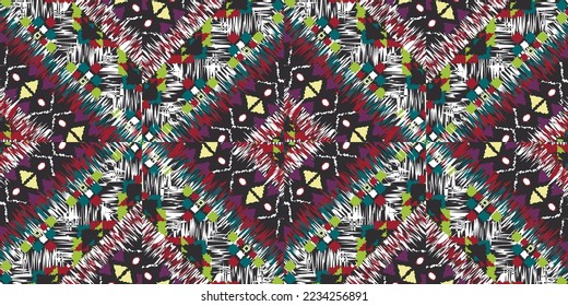 seamless ethnic pattern design.Geometric ethnic oriental ikat pattern traditional Design.ethnic oriental pattern,fabric,embroidery.Mexican pattern.merican pattern.latin african.indian fabric.Mexican