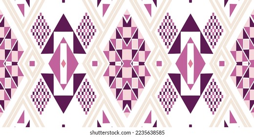 seamless ethnic pattern design.Geometric ethnic oriental ikat pattern traditional Design.ethnic oriental pattern,fabric,embroidery.Mexican pattern.merican pattern.latin african.pink ethnic seamless