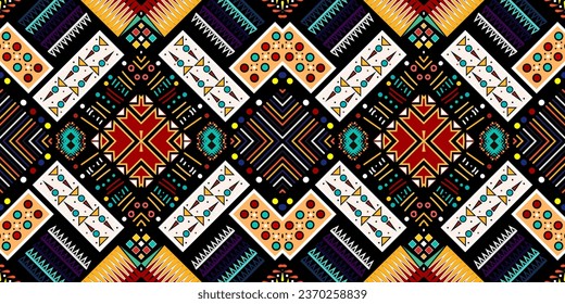 seamless ethnic pattern design.Geometric ethnic oriental ikat pattern traditional Design.ethnic oriental pattern,fabric,embroidery.Mexican pattern.merican pattern.latin african.indian fabric.Mexican