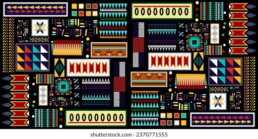 seamless ethnic pattern design.Geometric ethnic oriental ikat pattern traditional Design.ethnic oriental pattern,fabric,embroidery.Mexican pattern.merican pattern.latin african.indian fabric.Mexican