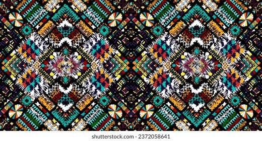seamless ethnic pattern design.Geometric ethnic oriental ikat pattern traditional Design.ethnic oriental pattern,fabric,embroidery.Mexican pattern.merican pattern.latin african.indian fabric.Mexican
