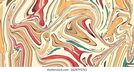Seamless ethnic pattern featuring warm tones of yellow and orange with tribal-inspired geometry.