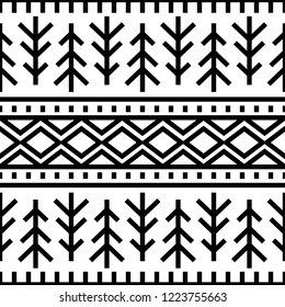 Seamless ethnic pattern. Geometric,  traditional background