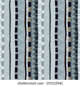 Seamless ethnic pattern with geometrical designs